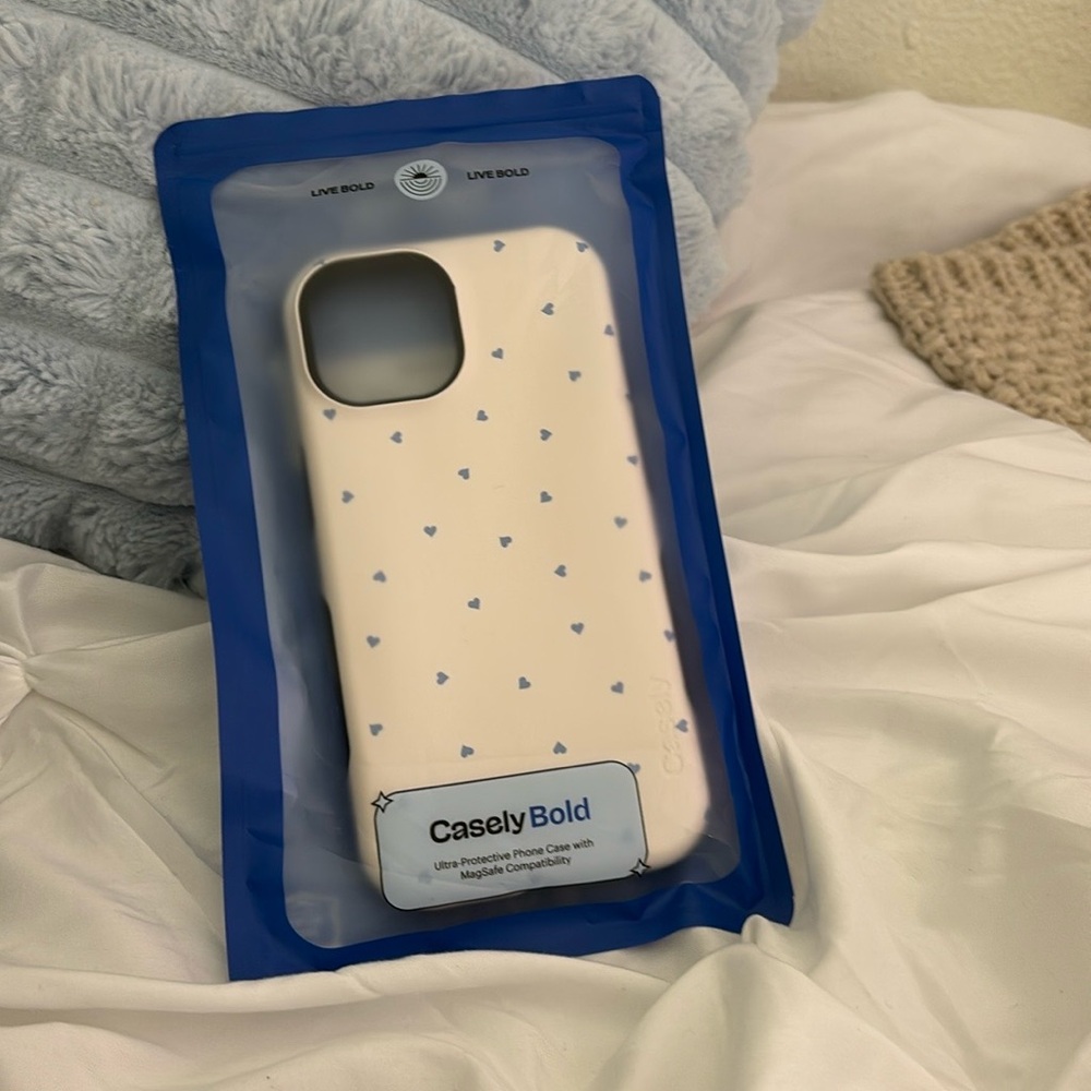 Cream and white Casely iPhone 15 case BRAND NEW #iphonecase